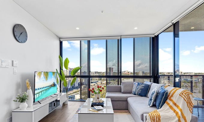 Zetland Apartamento | Green Square Sky Views-Near City 2 Bedroom Free P