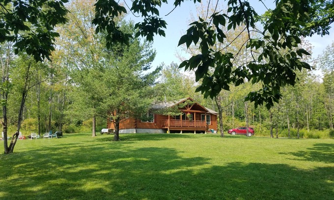 Branchport Cabina | Grey's Getaway Cabin # 3 Área de Finger lakes, admite mascotas, maravilla del invierno, ¡