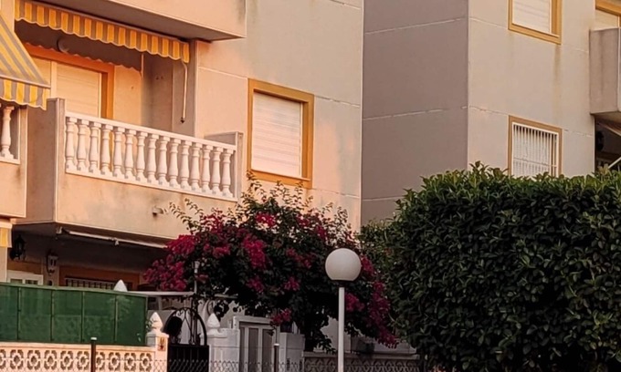 Torrevieja Apartamento | Apartamento bajo con terraza y piscina a 900 metros de la playa