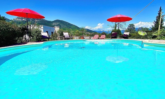 La Gaude Villa | Rez de encantadora villa mar / montaña piscina privada entre Niza y Antibes!ZEN