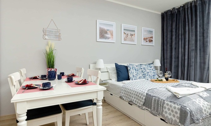 Pobierowo Apartamento | Grunwaldzka 6B | Studio by the Beach | Balcony