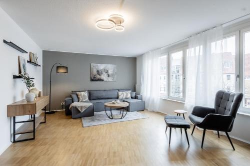 Guetersloh Apartamento | GT-City Suite 03 I Balkon I Gas-Grill I Smart TV