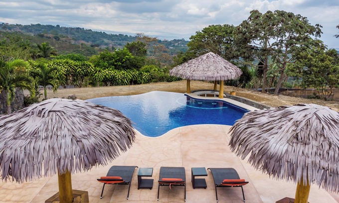 Naranjo Casa | Guanacaste Home in Residencial Oro Monte, Naranjo Pool and Nice Views- 3BR