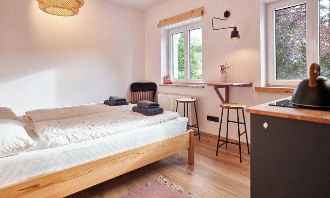 Bad Toelz Casa | Casa de huéspedes 'Alte Seifensiederei - Malala' con terraza compartida, jardín compartido y Wi-Fi