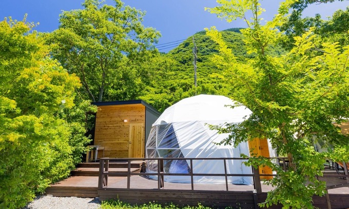 Yufuin Onsen Cabina | Guest room with hot spring dome tent 1 night / Yufu Ōita