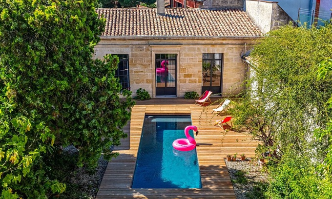 Saint-Bruno - Saint-Victor Apartamento | GuestReady -Apartamento con jardín y piscina