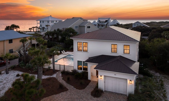 Gulf Trace Casa | Gulf Breeze - Custom Home, Grayton Beach, 30A, piscina privada, pasos de la playa!
