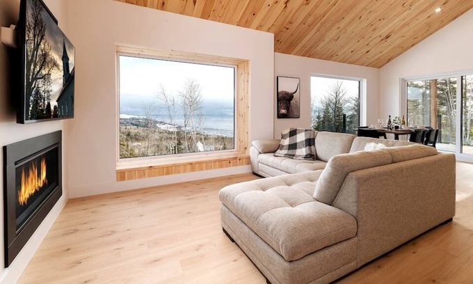 Saint-Joseph-de-la-Rive Chalet De Esquí | Hôtel à la maison - Vertigo, montagne, fleuve
