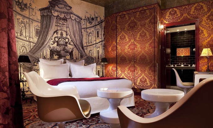 3rd Arrondissement Hotel | Hôtel du Petit Moulin, Haute Couture hotel by Lacroix