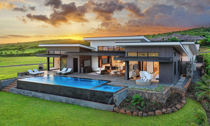 Poipu Casa | Hale Mahina Hou: Luxe 4BR Home w/ Ocean Views, Infinity Pool & Outdoor Seating