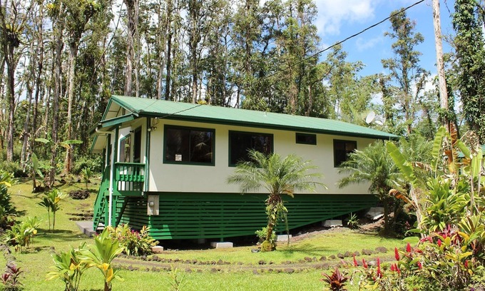 Nanawale Estates Casa | Hale Ohia Nui Relájese en completa privacidad en un bosque tropical