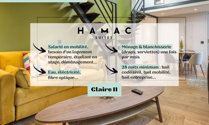 Vaise Apartamento | Hamac Suites - suite Claire II Vaise - 6 people