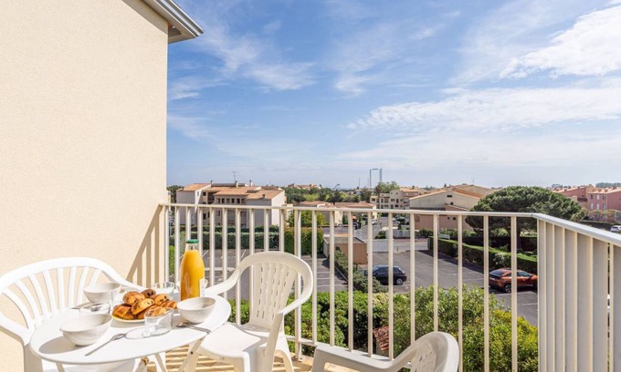 Cap d'Agde Apartamento | 27 m² Apartamento ∙ 1 habitación ∙ 4 personas