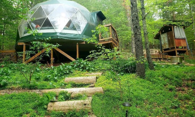 Alexander Casa | Hand built Forest Dome Peaceful & unique glamping experience w/ all essentials