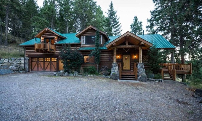 Bigfork Cabina | Montana Beauty at Hanging Rock Log Inicio