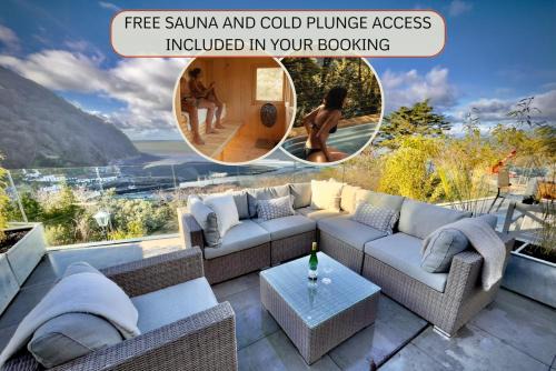 Lynmouth Apartamento | Harbour Edge, Luxury 2 BR 2 BA Apt, Sea View and Terrace, Parking