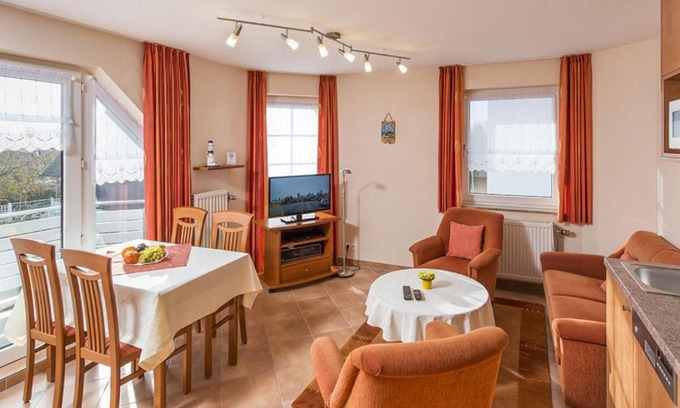 Duhnen Apartamento | Haus Dünenglück Whg. 23, Teilseesicht