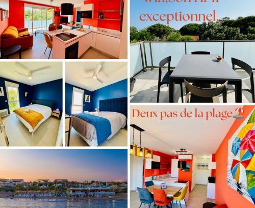 Vias Apartamento | Haut Standing ACCÈS DIRECT MER 3min à pieds,Parking privée, Wifi, Netflix