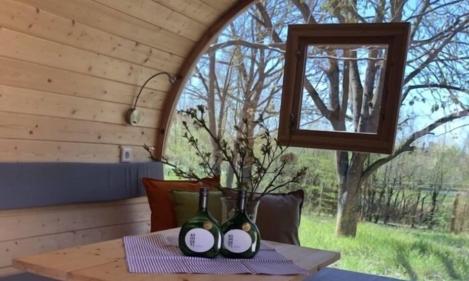 Volkach Cabina | Have you ever slept in a wine barrel?