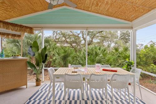 Vilano Beach Casa | Haven Hidden Grove Buyout 2 Homes - Walk to Beach Hot Tub Game Room Deck