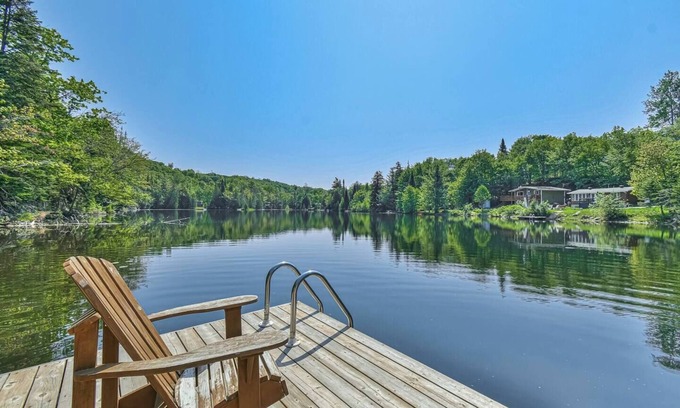 St-Adolphe-d'Howard Chalet De Esquí | Havre Sommets au bord de l'eau