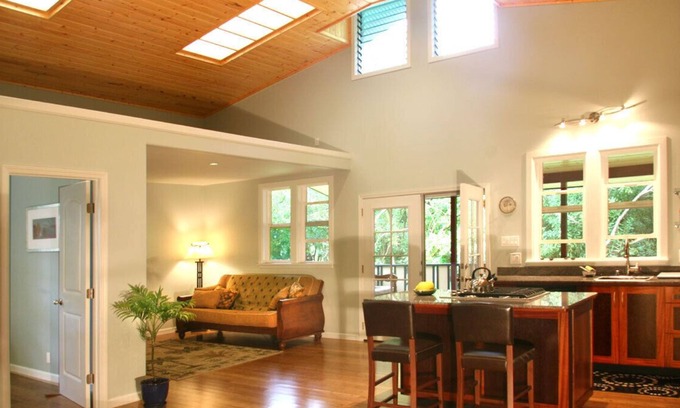 Hawi Cabaña | Hawi pacífica, amplio jardín Cottage-su hogar tropical lejos de casa