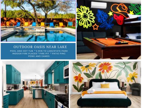 Lodge Acres Casa | Heart of Lake Travis-Hot Tub&Pool-Black Light Room