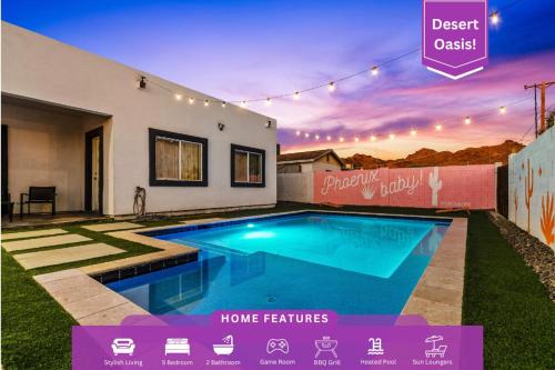 New Northtown Casa | Heated Pool Game Room, Mountain Views