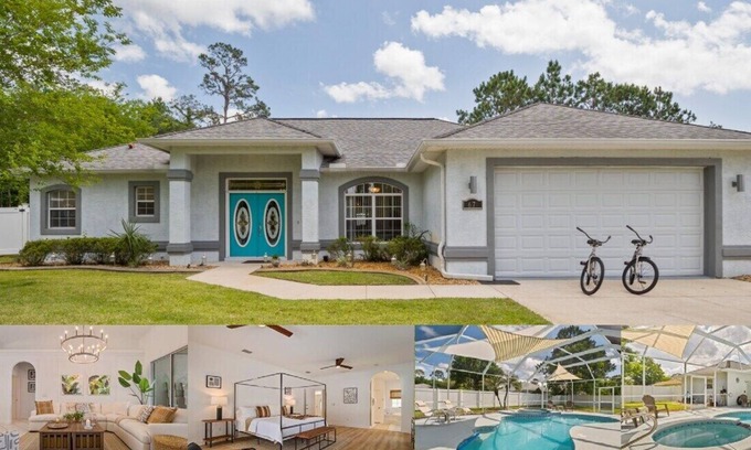 Palm Coast Casa | Villa Las Palmas with Heated Pool