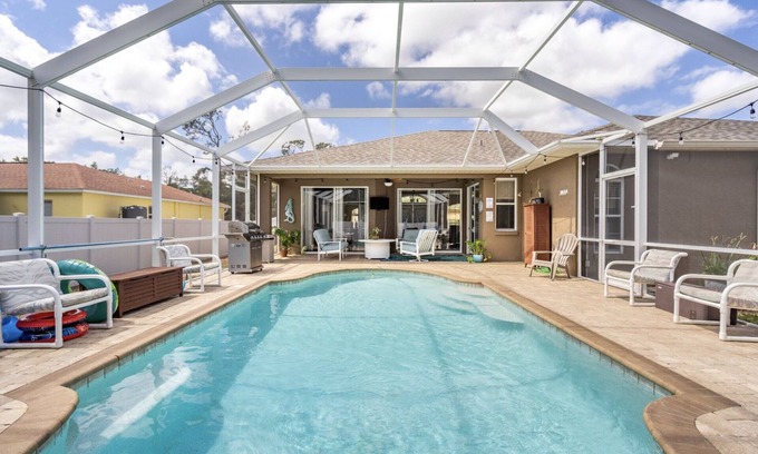 North Port Casa | Heated Saltwater Pool Home in Quiet neighbourhood