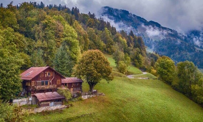 Rossiniere Apartamento | Chalet Heidi - Vista panorámica - Moderno y auténtico