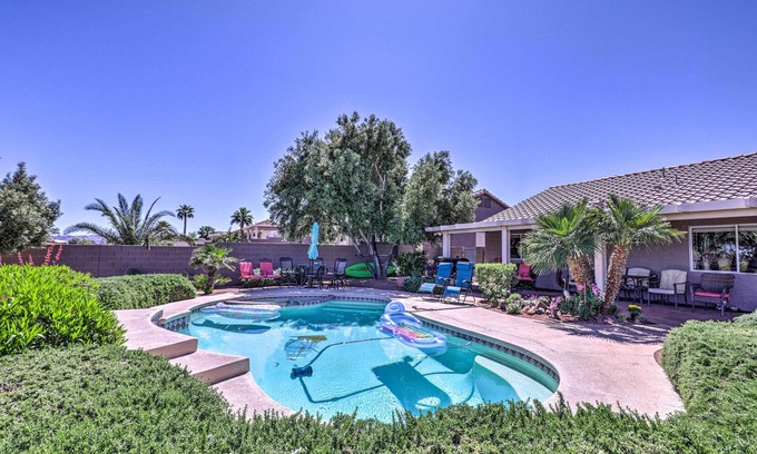 Townsite Casa | Henderson Home w/ Pool + Mountain, Strip Views!
