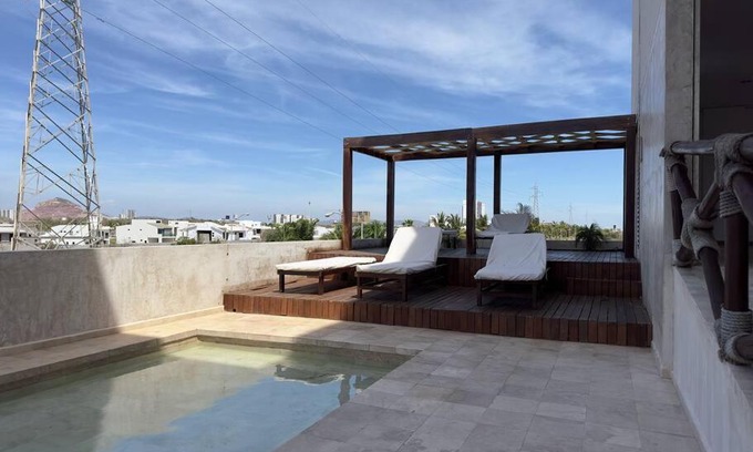 Marina Mazatlán Apartamento | Hermoso depa frente Mazatlan International Center