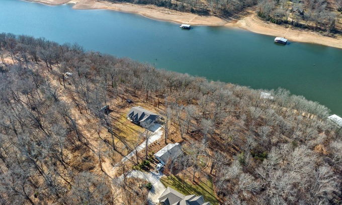Rogers Casa | Hickory Hill Haven: Waterfront - Hot Tub - Fire Pit - Relax