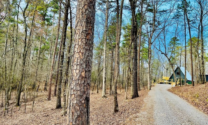 Royal Cabina | Hidden A-Frame w/hot tub-Near Pristine Lake Ouachita and Hot Springs National Pk