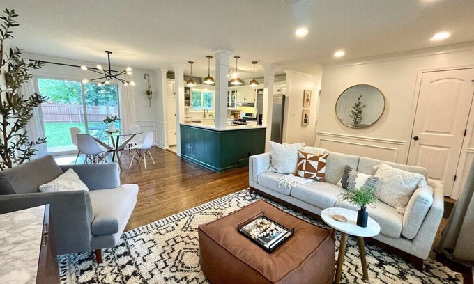 Grandview Casa | Hidden Gem in SKC - Firepit, Garage, Spa-like Bath