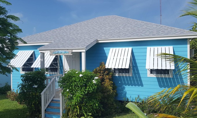 Spanish Wells Casa | Hide 'N' Sea español Wells, Las Bahamas, construido 2015, Incluye carrito de golf y kayaks