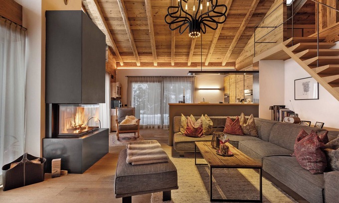 Casola Chalet De Esquí | Chalet de lujo "K Lodge Mountain" con vistas a la montaña, bañera de hidromasaje y sauna