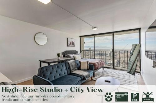 Downtown Salt Lake City Apartamento | High Rise 11th Floor City Views Free Pkg Gym