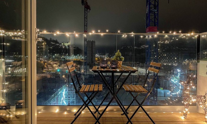 Bjørvika Apartamento | Alto estándar y vista al mar