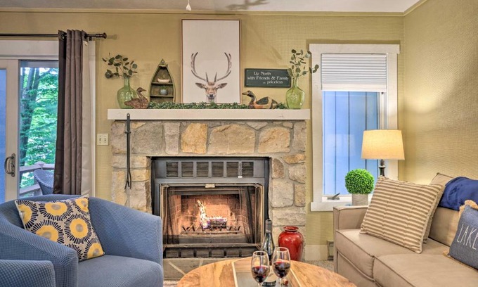White Haven Casa | Hike, Fish and Boat Lake Harmony Retreat with Deck