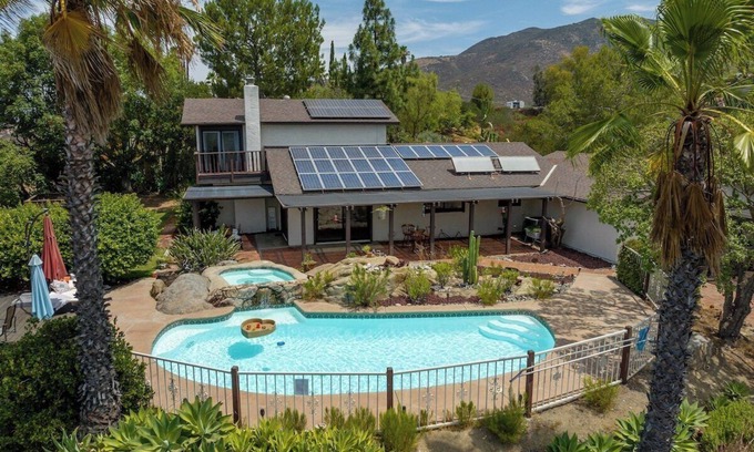 Jamacha Casa | Hilltop 2200sqft Oasis: Pool, Views, BBQ