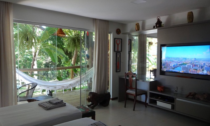 Pescaria Apartamento | Apart. bungalow on top of the hill in the cond. Villas do Pratagy