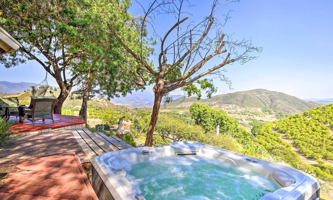 Rainbow CDP Casa | Hilltop Home in Wine Country w/ Hot Tub & Views!