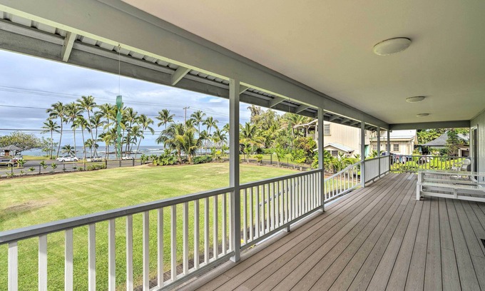 Hilo Casa | ¡NUEVO! Hilo Home w / Ocean View- 39 millas a Volcanes NP