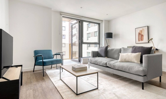 William Morris Apartamento | Hip Walthamstow 1BR w/ Gym, Lounge & Concierge nr Tube, by Blueground