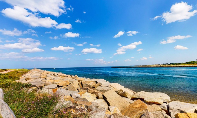Sagamore Beach Casa | Historic, dog-friendly homestead with a washer/dryer, furnished patio, & yard