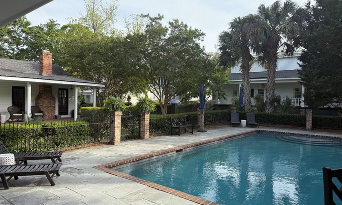Georgetown Cabaña | Historic Downtown, pool side guest cottage on beautiful 1882 property!