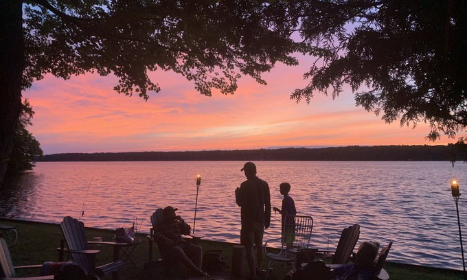 Ludington Cabaña | Historic family cottage on Hamlin Lake w/ complete privacy, surrounded by nature