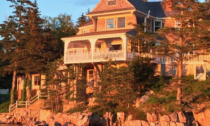 Deer Isle Casa | Historic Maine Summer Cottage with private beach, 8BR, 3BA